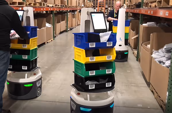 Mobile Robots Can Optimize Materials Movement