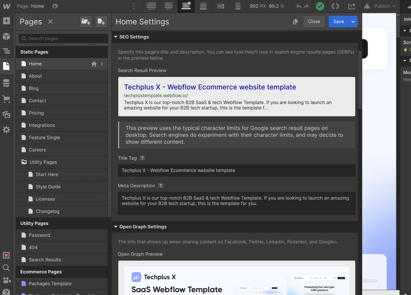 SEO - Techplus X Webflow Template