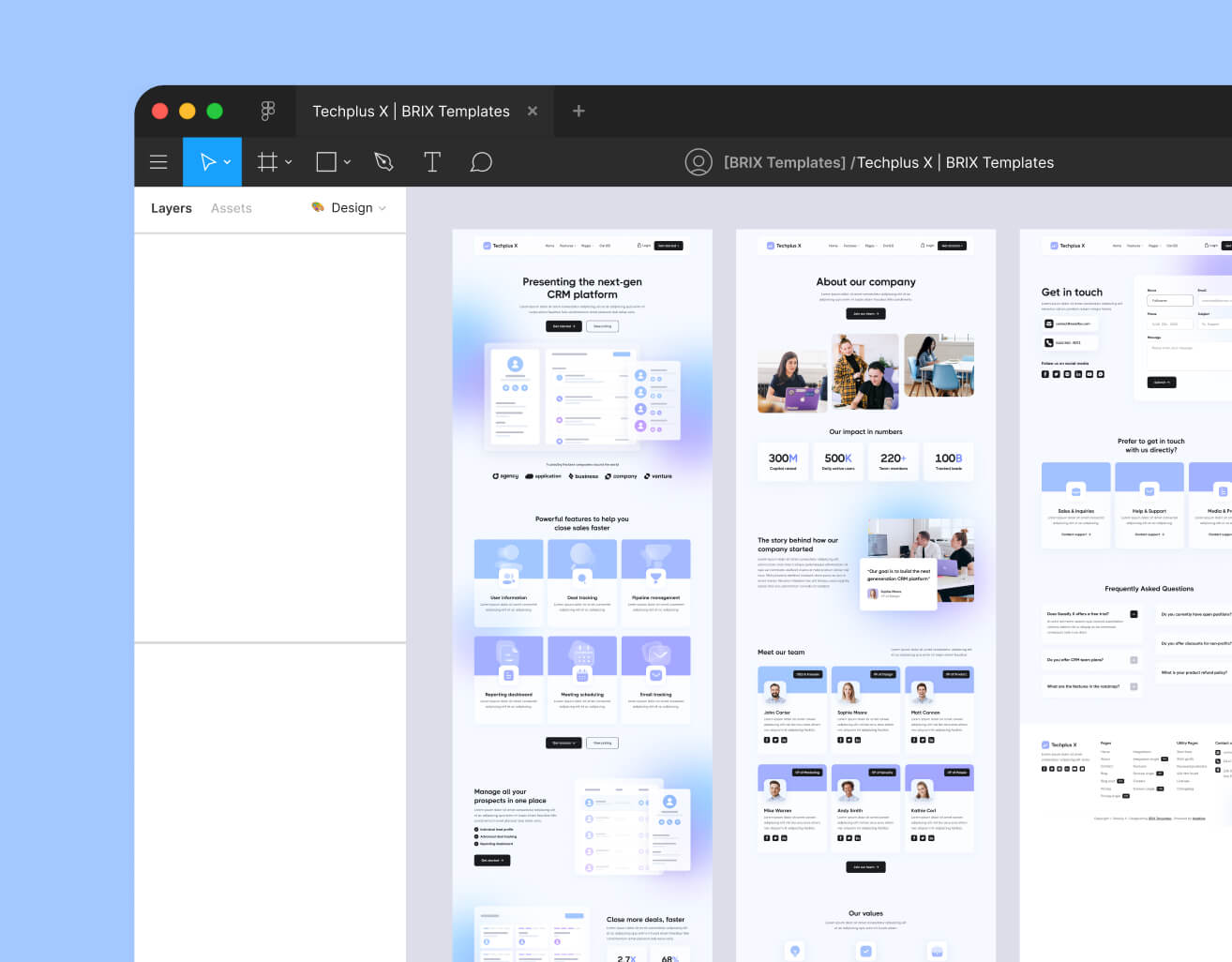 Techplus X - Figma File Included - B2B SaaS Webflow Template