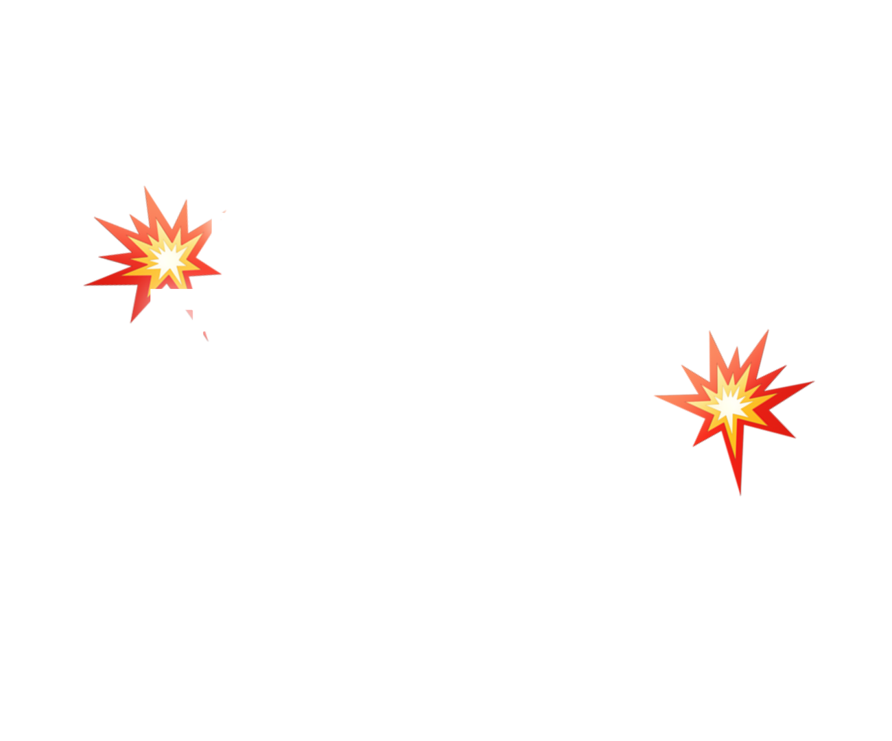 A retro pixel-style graphic with the words “POCKET-SIZED BRAND BLAST” in white blocky text on a dark grid background. Two yellow comic-style explosion illustrations decorate the corners, adding energy and playfulness.