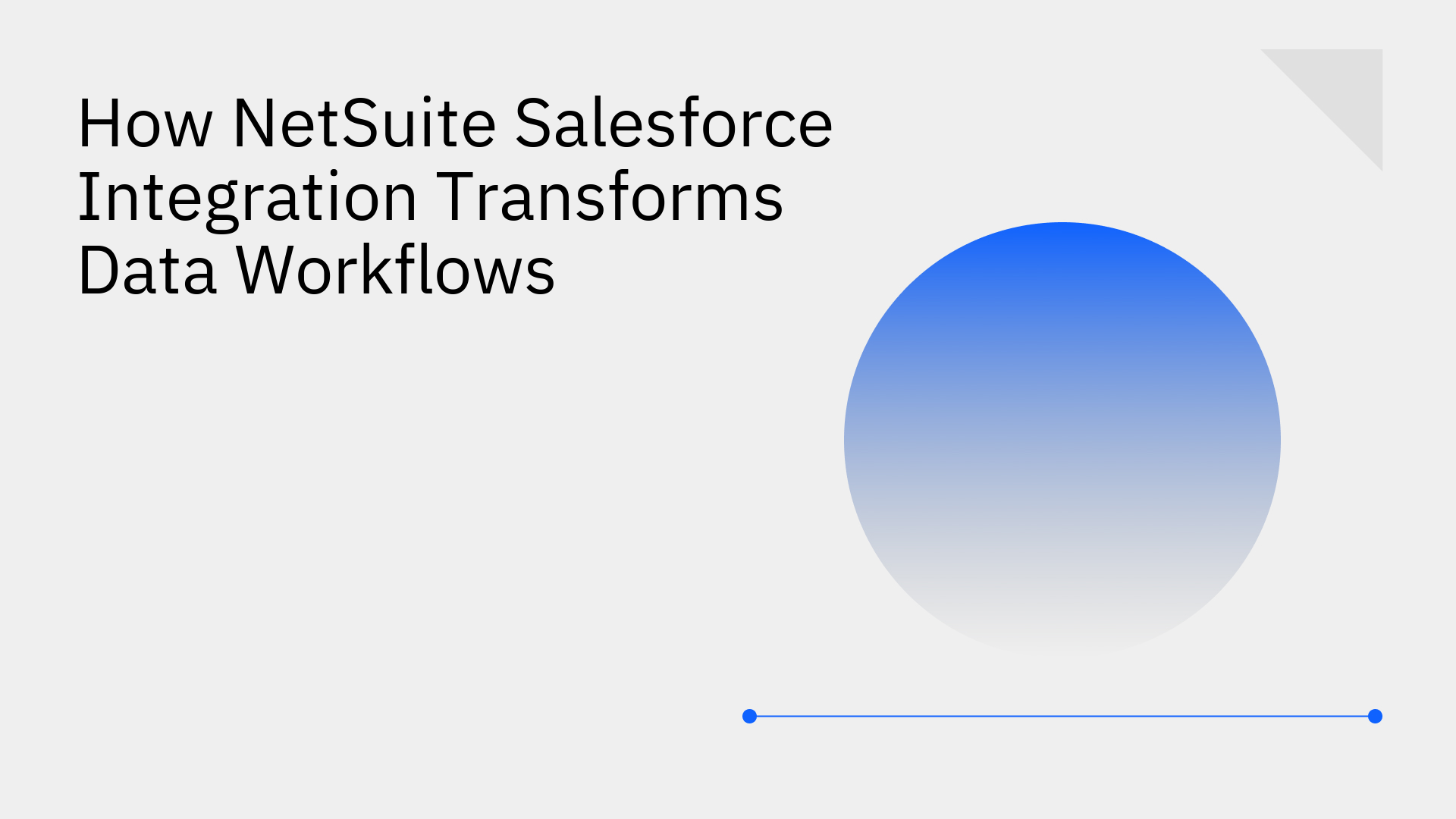 Dashboard showing real-time NetSuite Salesforce integration workflow