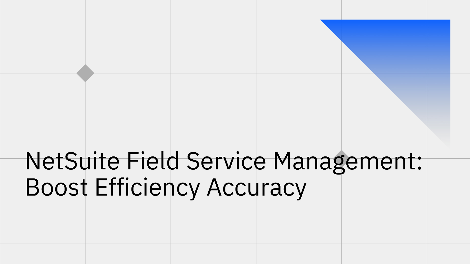 Technician using NetSuite Field Service Management mobile app to optimize scheduling and inventory