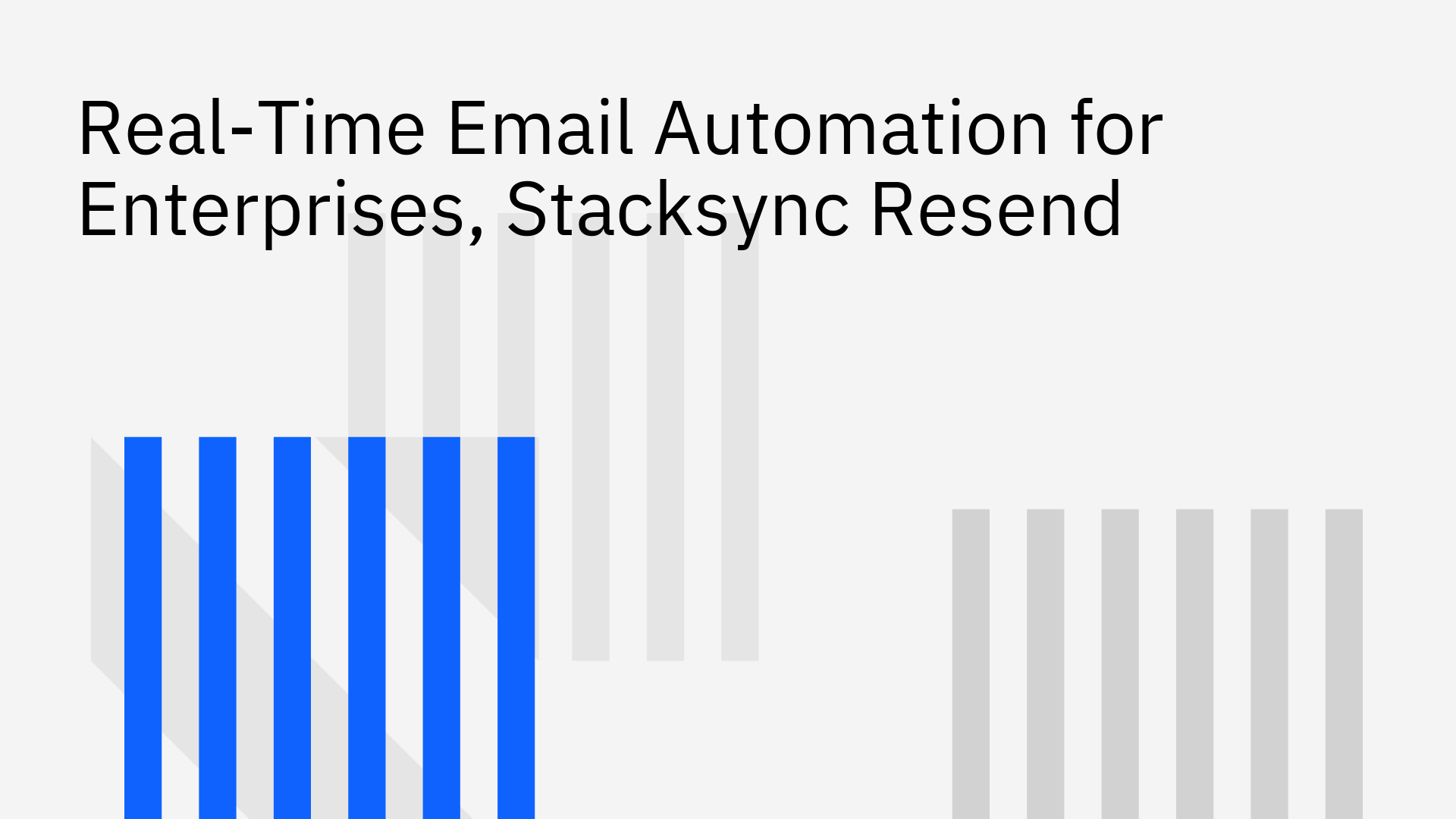 Diagram of real-time email automation with Stacksync and Resend integration