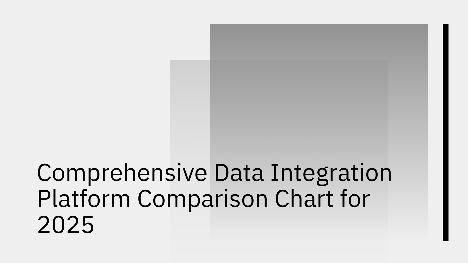 2025 comparison chart of data integration platforms showing ETL, ELT, and real-time bi-directional sync options with connectors, pricing, and best-for use cases