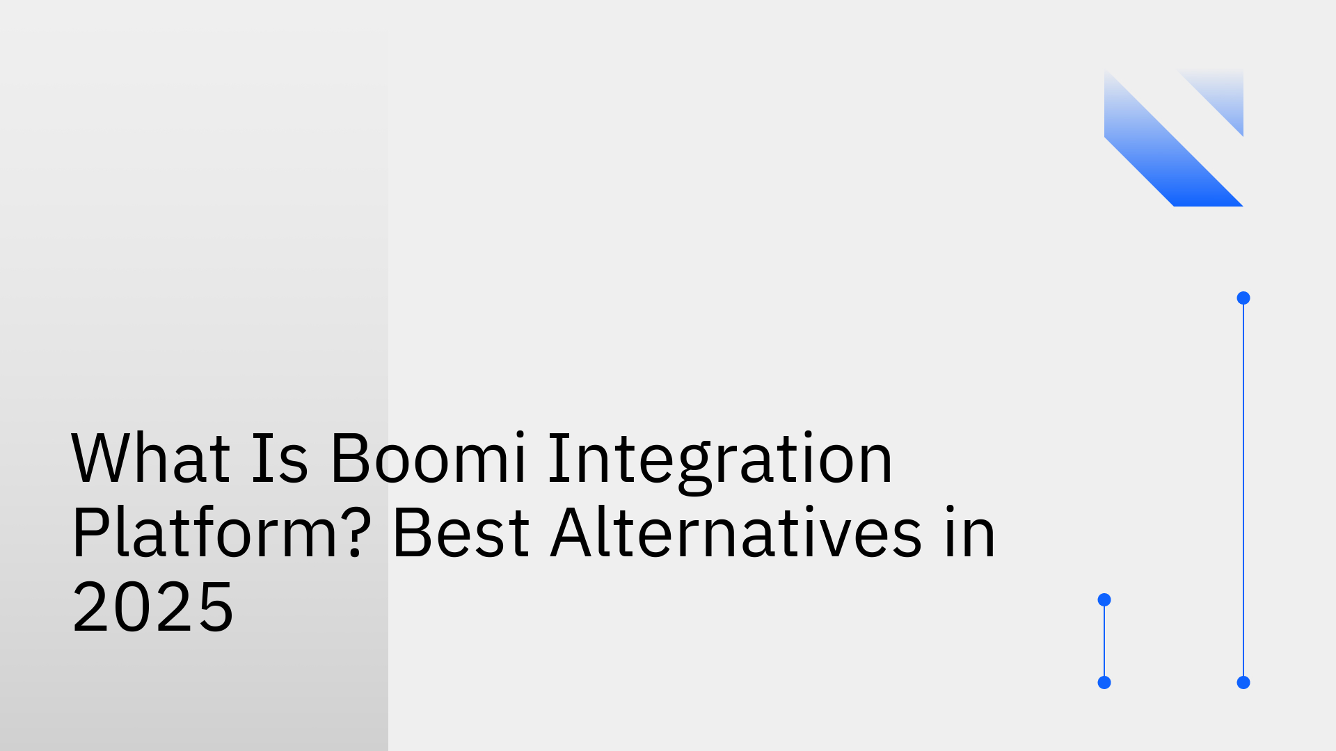 Boomi integration platform alternatives comparison chart 2025