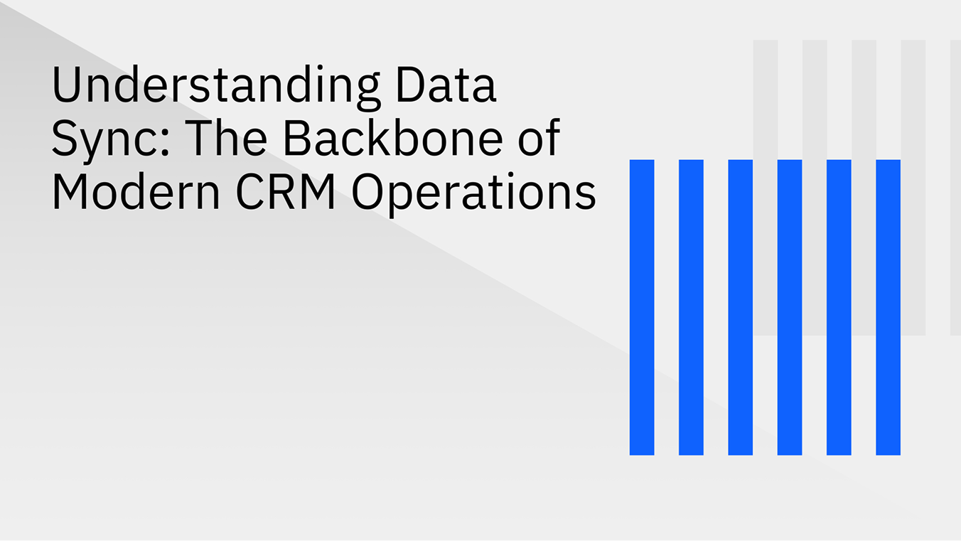 Diagram showing two-way CRM data sync with real-time