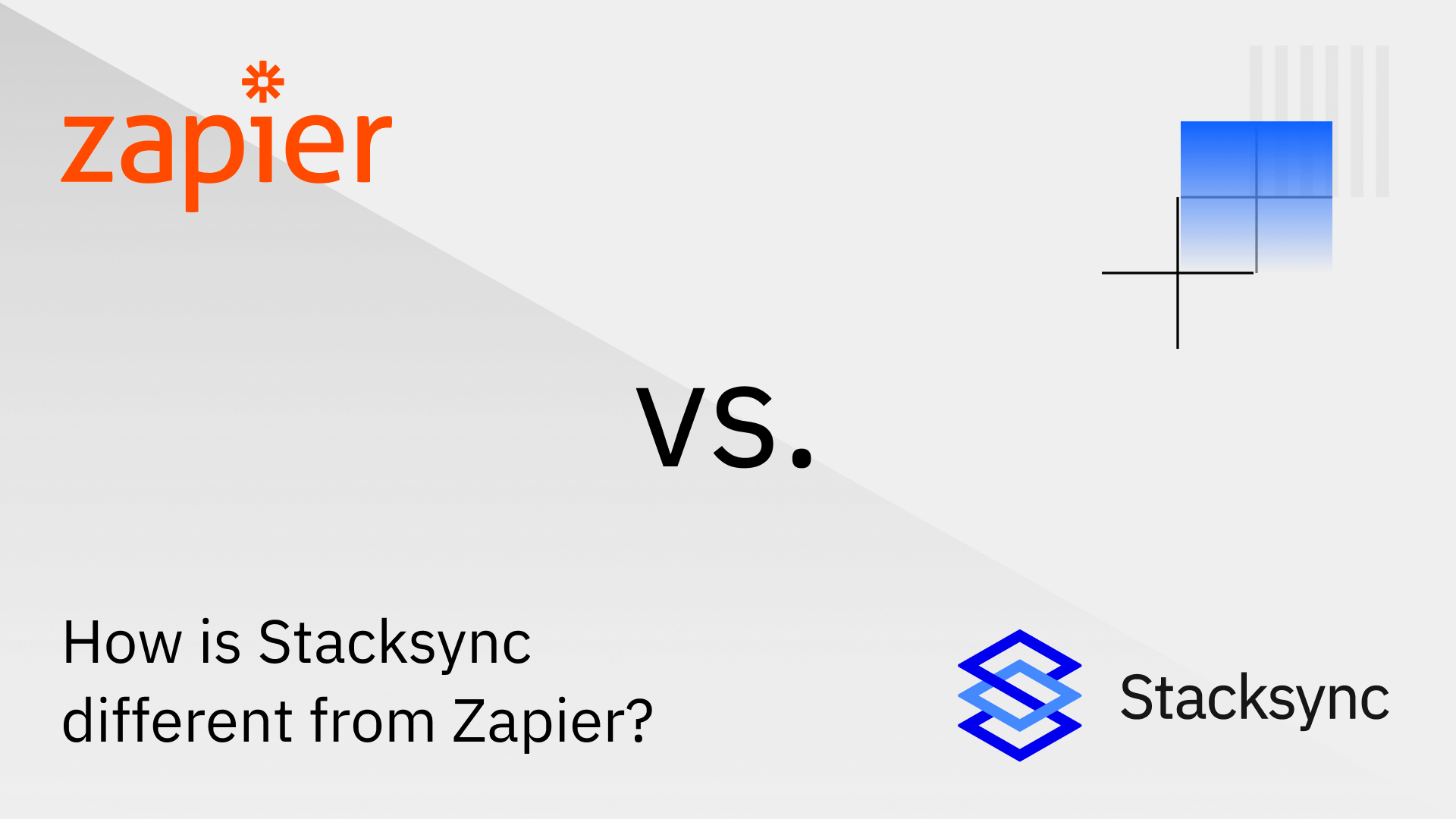 Difference between Stacksync and Zapier