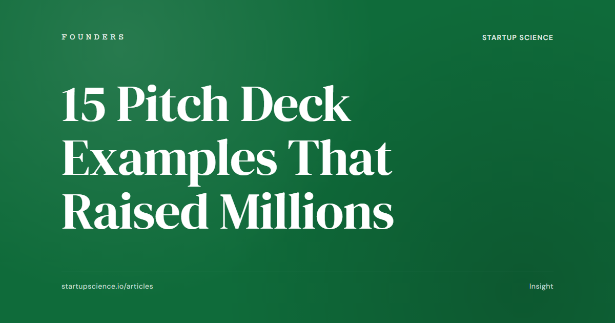 15 Pitch Deck Examples That Raised Millions