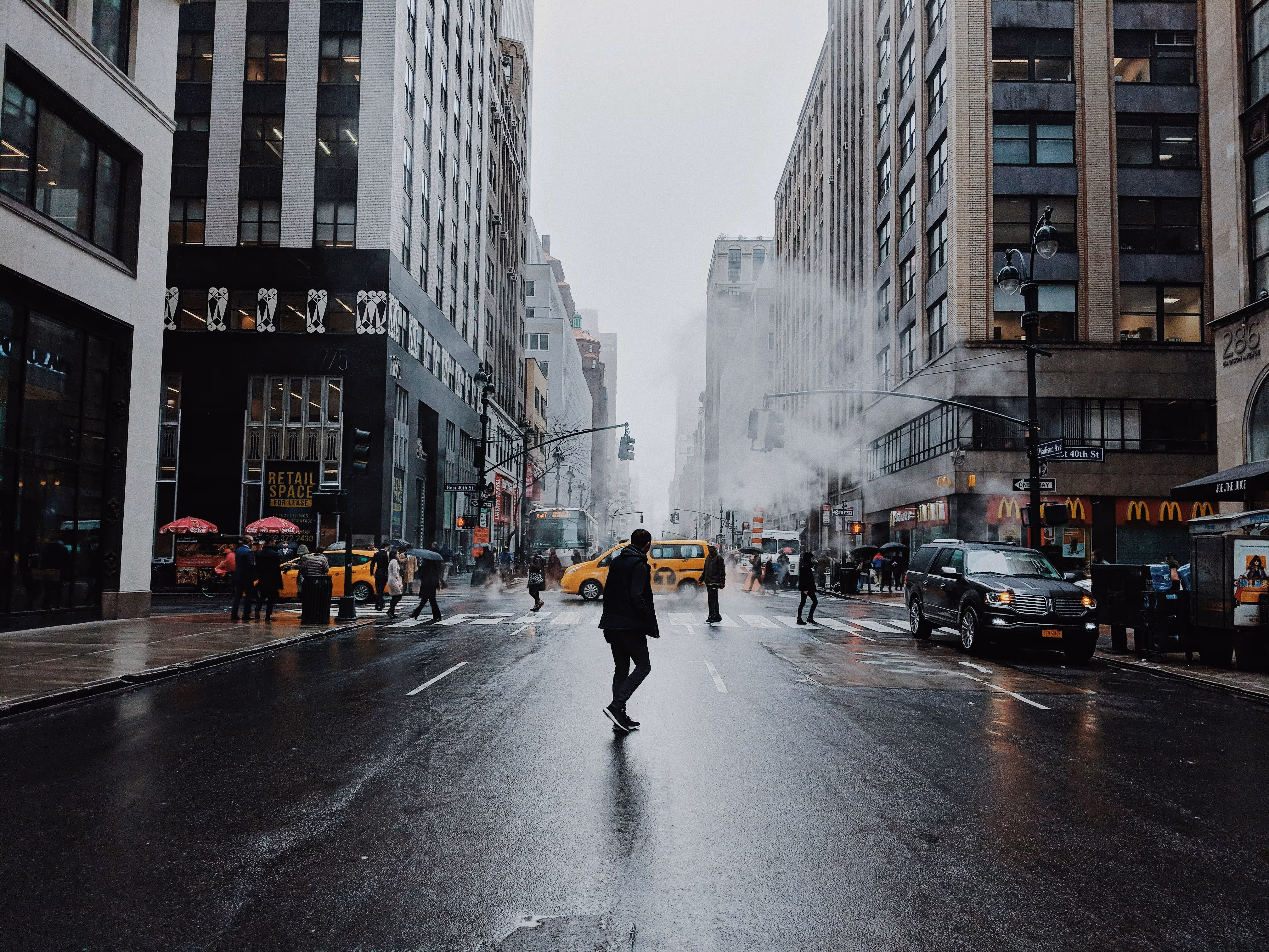 Picture of new york city on a rainy day