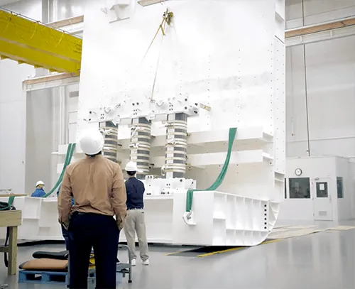 HICO and Clients watching the manufacturing process 