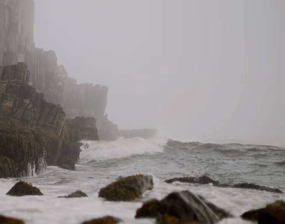 Photo of Maine coastline rocks