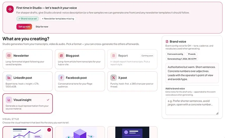 Knowledge Library page with creating screen