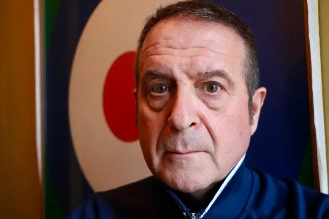 A headshot of veteran comedian and political activist Mark Thomas for his Edinburgh Fringe show, "WD40."