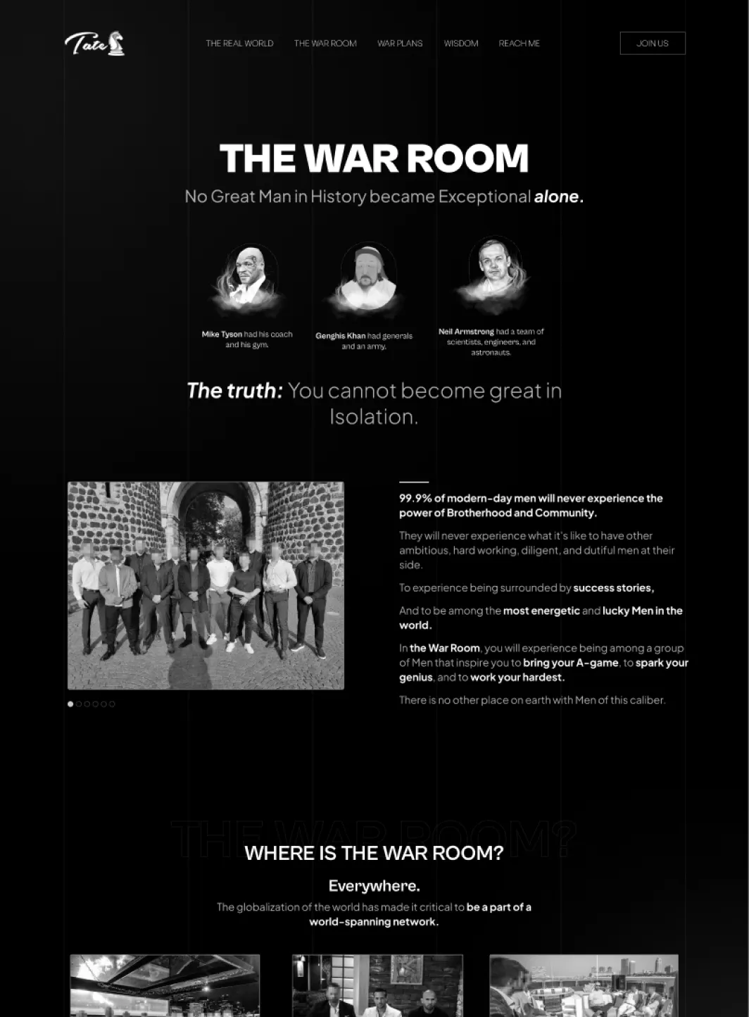 The War Rooms Website