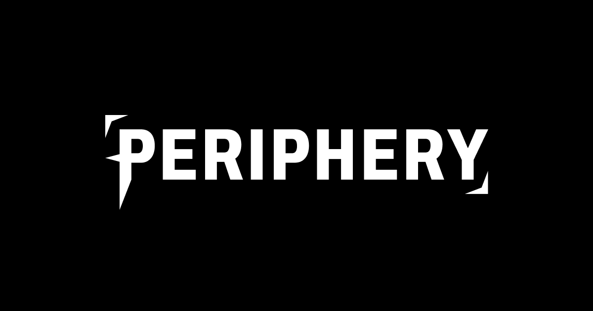 Periphery logo, white on black