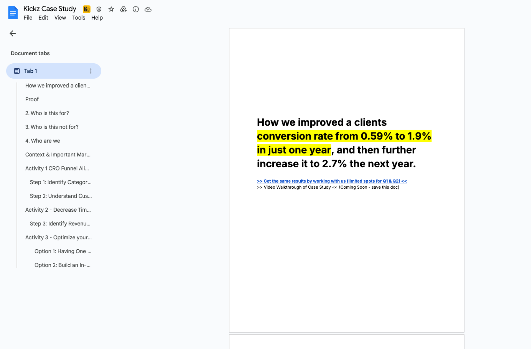How we improved a clients conversion rate from 0.59% to 1.9% 