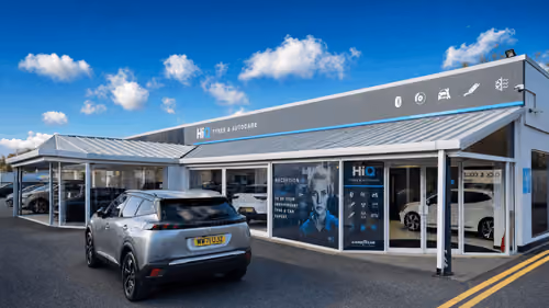 HiQ Tyres & Autocare frontage at Mountsorrel