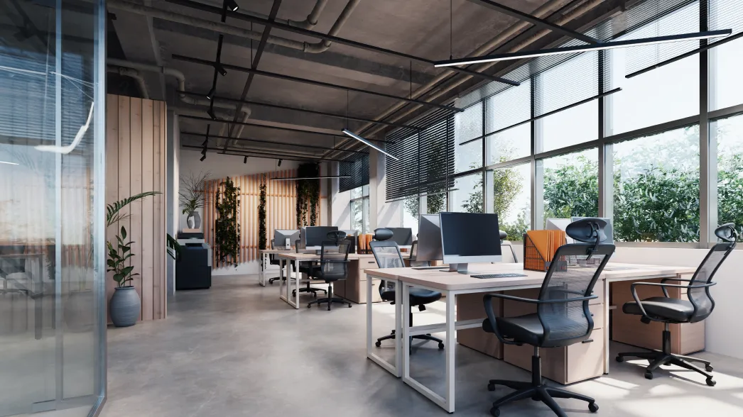 Bureaux équipés d'écrans