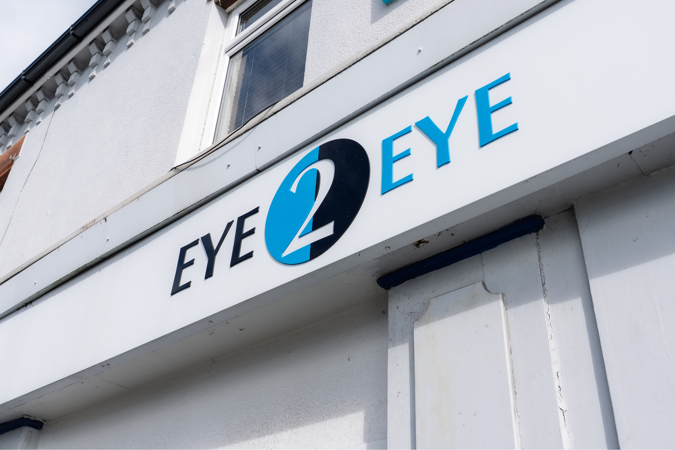 Woman having her eyes tested