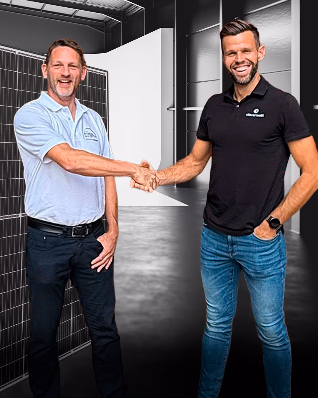 Kooperation cleverwatt und HSL Solar / Martin Wiesmann und Jakob Ackermann