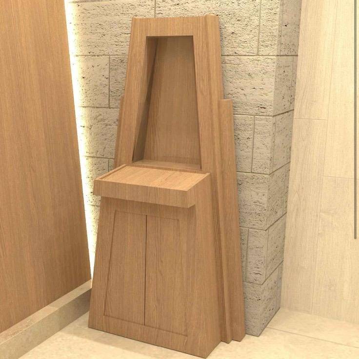 Amud Hazar "Haderech" – Wooden Prayer Stand, Project in Rehovot