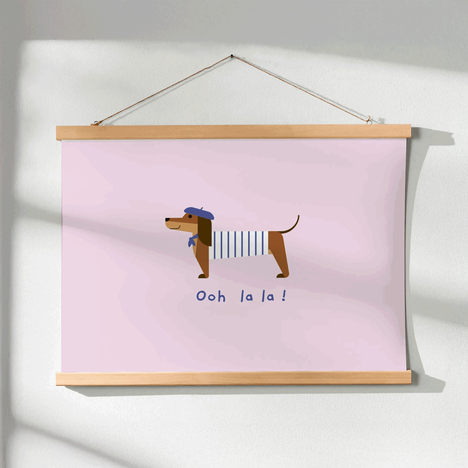 Lemur monkey illustration in a geometric and minimalist style, cute. Copyright by Carolin Vonhoff