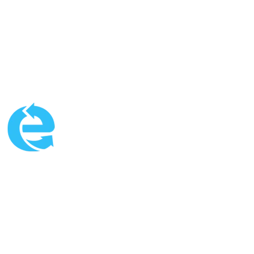 Elite Waste Solutions logo with blue and white
