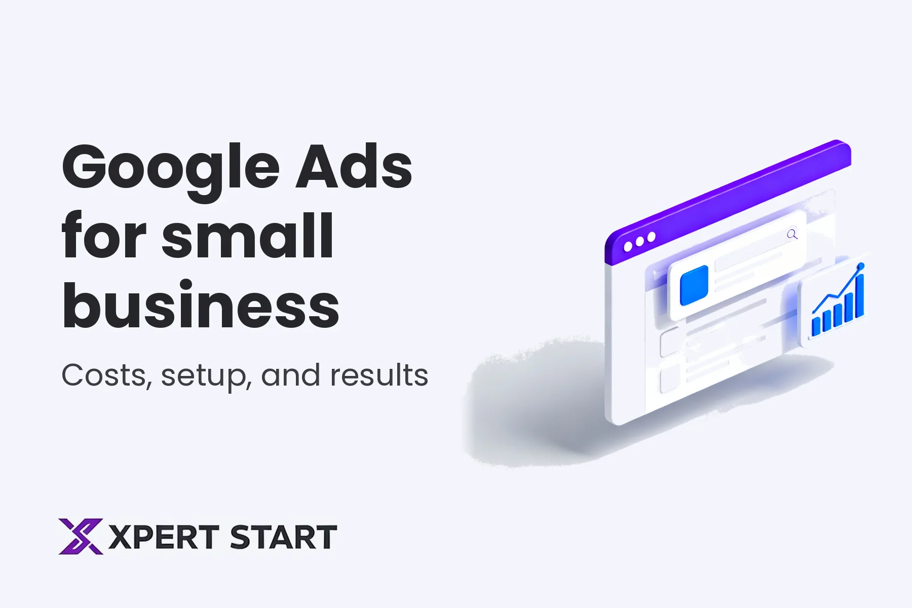 Illustration of a search results page with a highlighted sponsored listing, for a guide to Google Ads for small business in Australia
