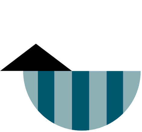 Director Zen striped bowl and triangle illustration