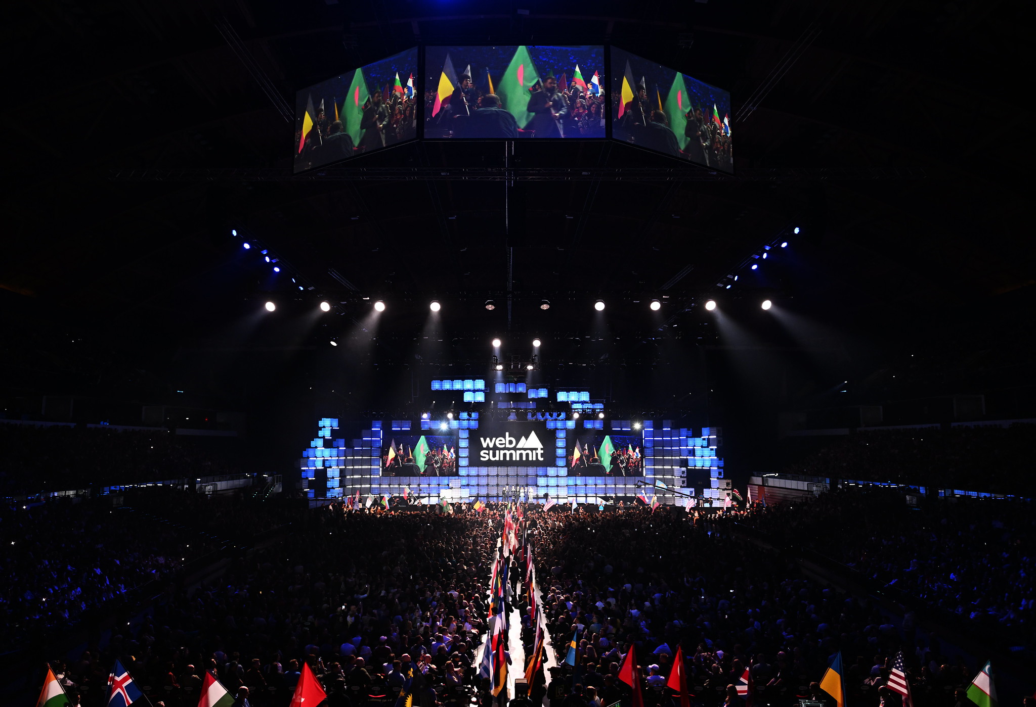 Web Summit Lisbon main stage and audience
