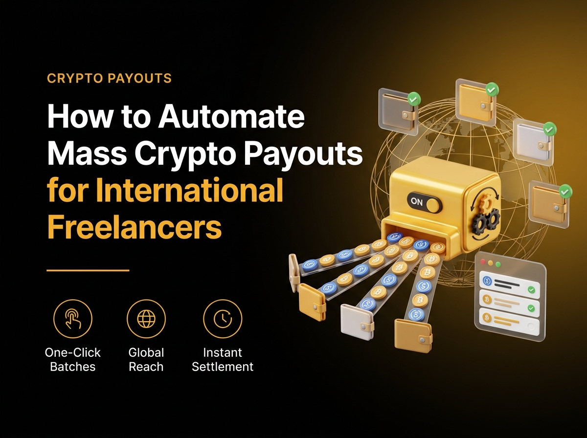 Header: how to automate mass crypto payouts for international freelancers