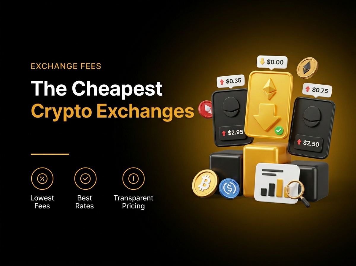 Header: the cheapest crypto exchanges