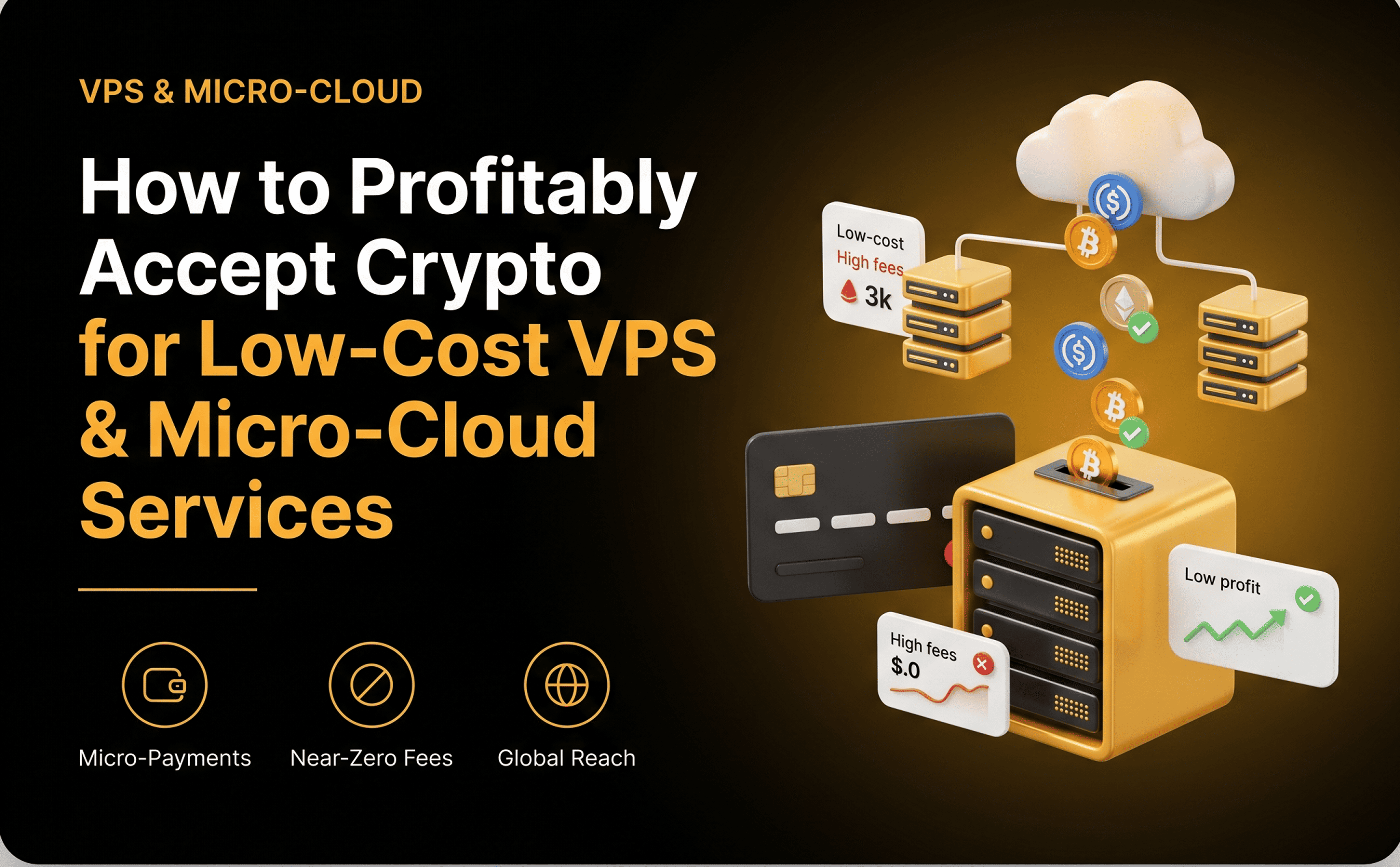 Header: how to profitably accept crypto for low-cost VPS and micro-cloud services