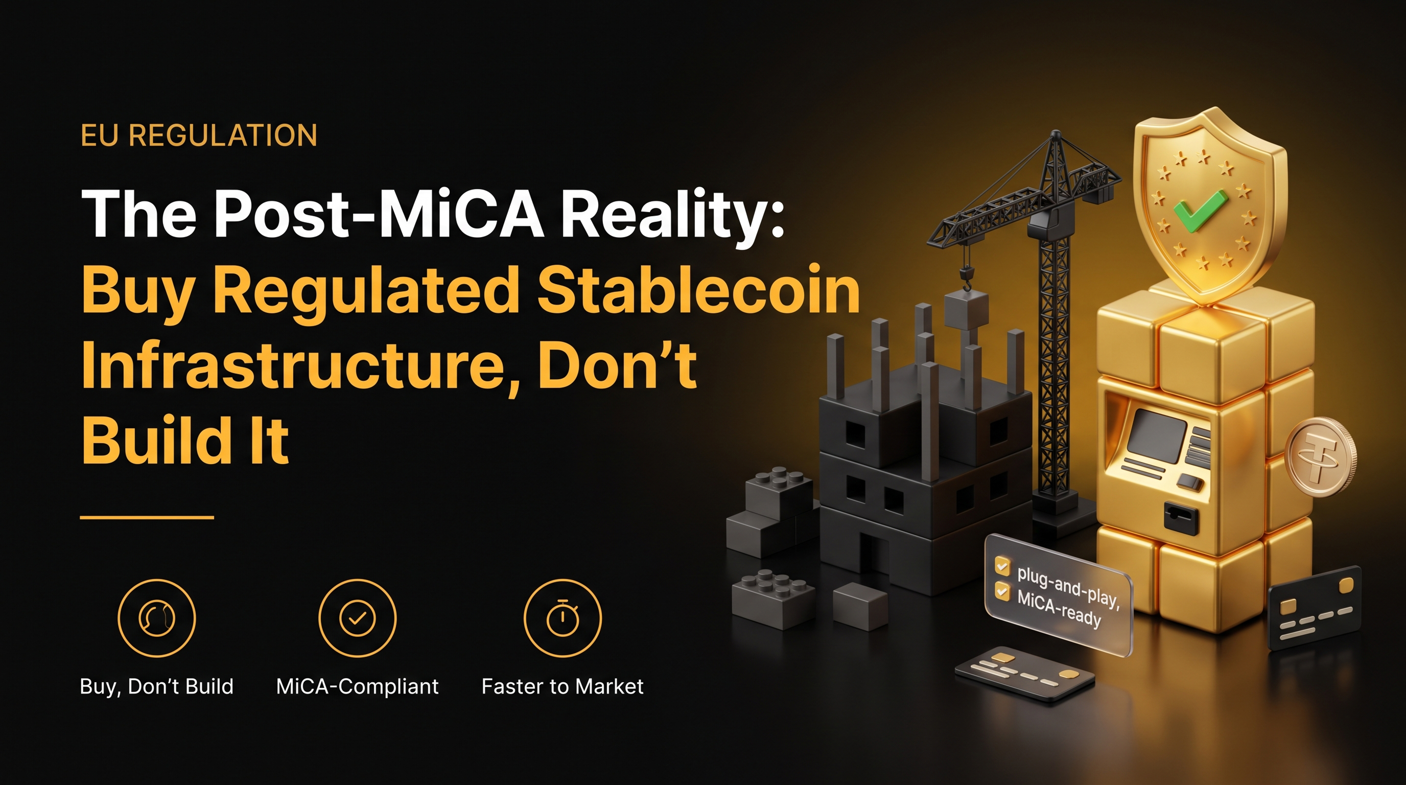 Header: the post-MiCA reality, buying regulated stablecoin infrastructure