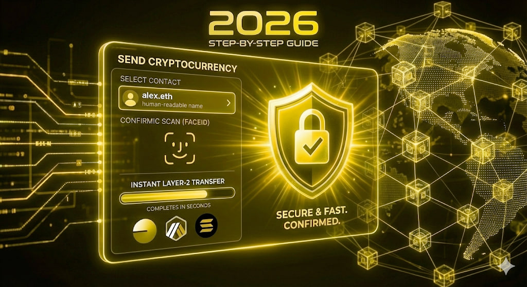 Header: how to send crypto in 2026, step by step