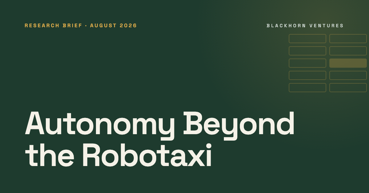 Autonomy Beyond the Robotaxi