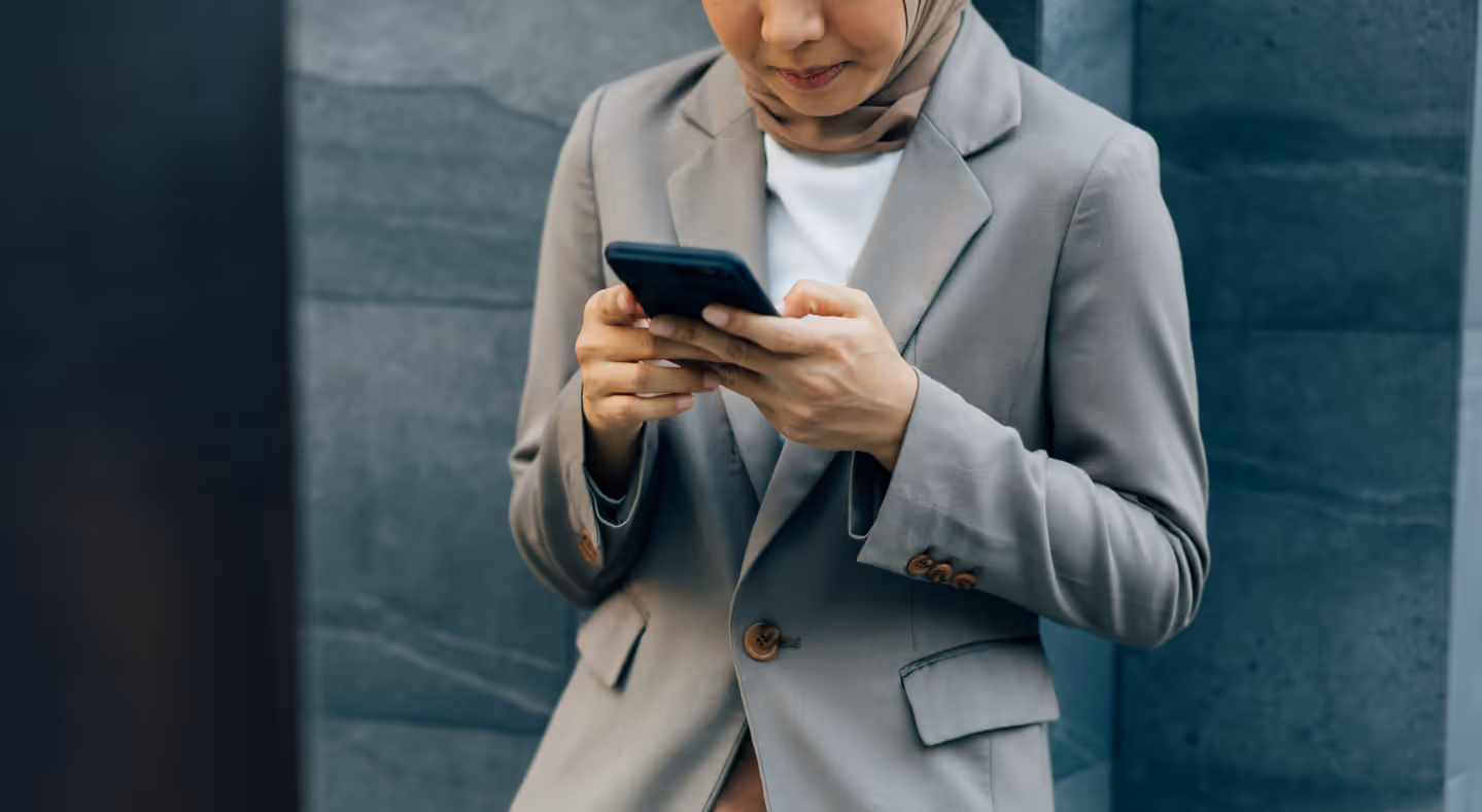 Woman Looking at a phone
