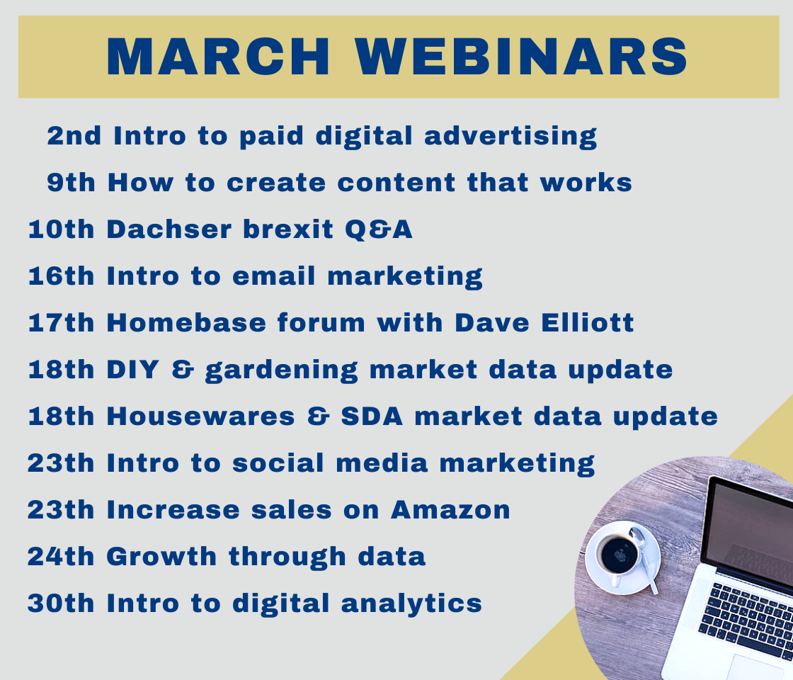 Busy March webinar schedule for members