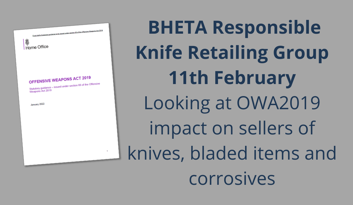 BHETA Responsible Knife Retailing Group meets