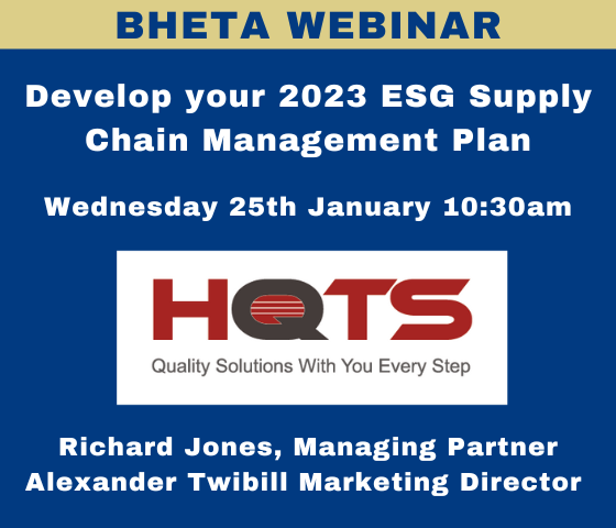 BHETA HOSTS SUSTAINABILITY COMPLIANCE WEBINAR