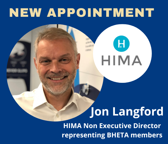 Jon Langford joins HIMA Board as BHETA representative