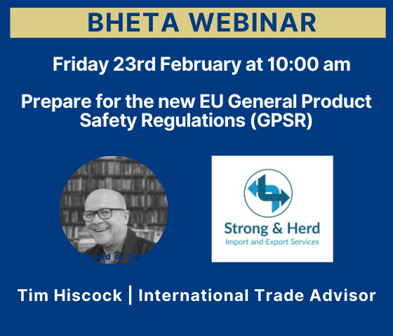 BHETA to host webinar on EU Export Regulation changes