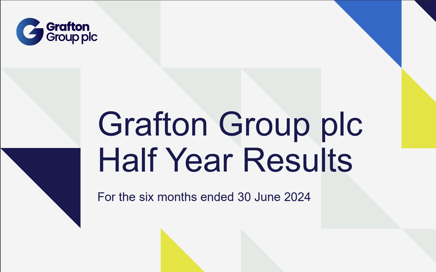 Grafton Group sales down by 4.4% in the first half