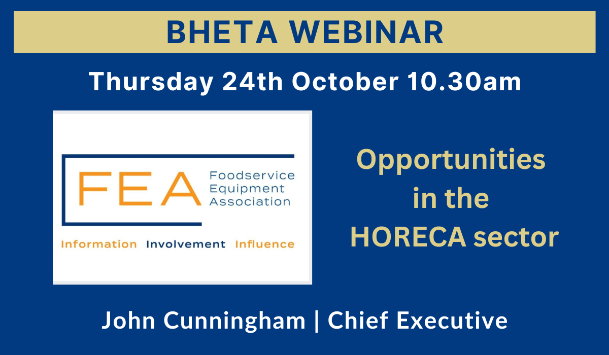 BHETA Webinar: Opportunities in the HORECA sector