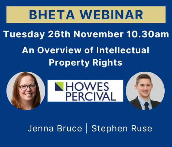 Last Chance to Register for BHETA's Webinar on Intellectual Property Rights