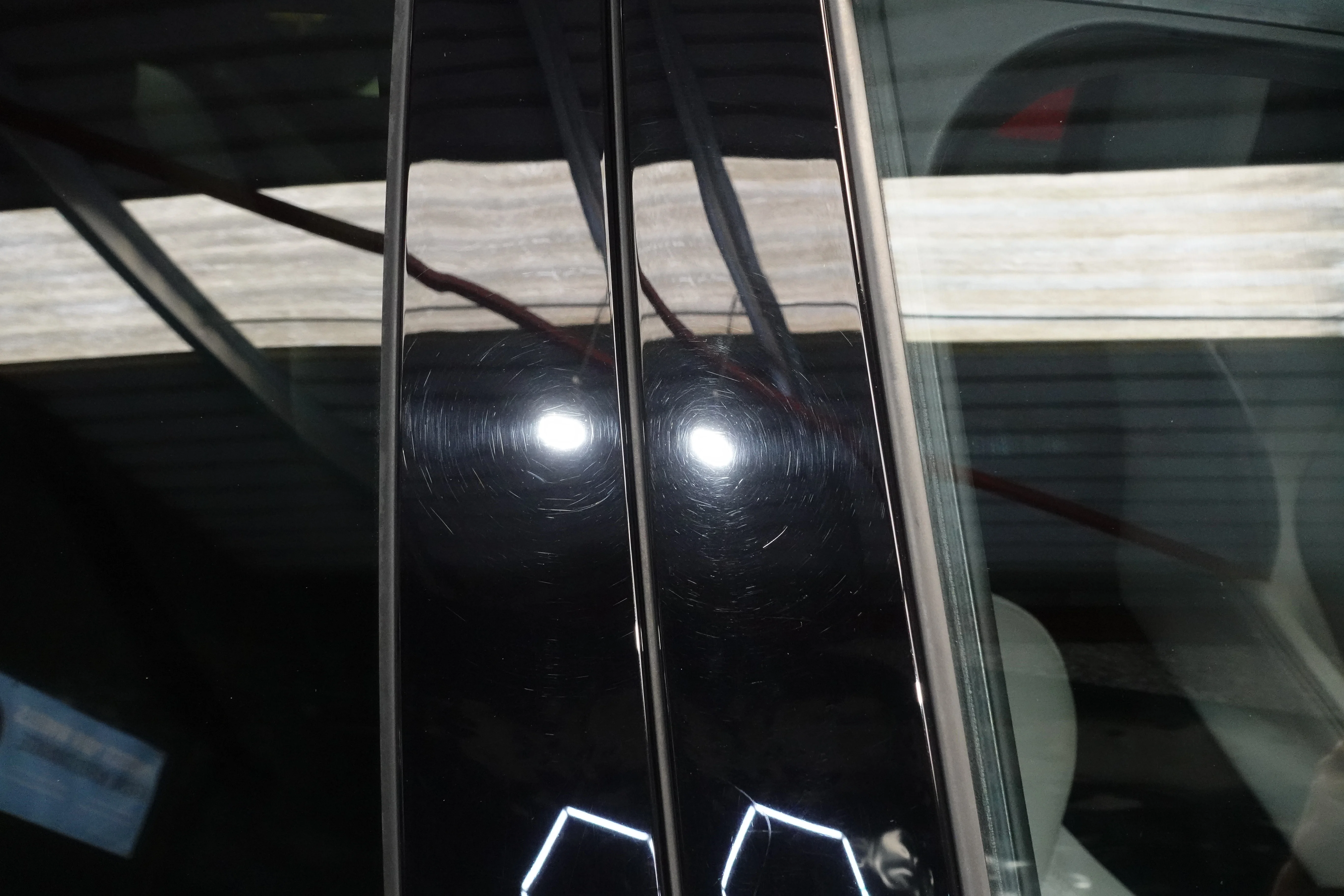 BMW M3 B Pillar Gloss Black Trim PPF Paint Protection Film Kit Stop Scratches Swirl Marks and Improve Gloss