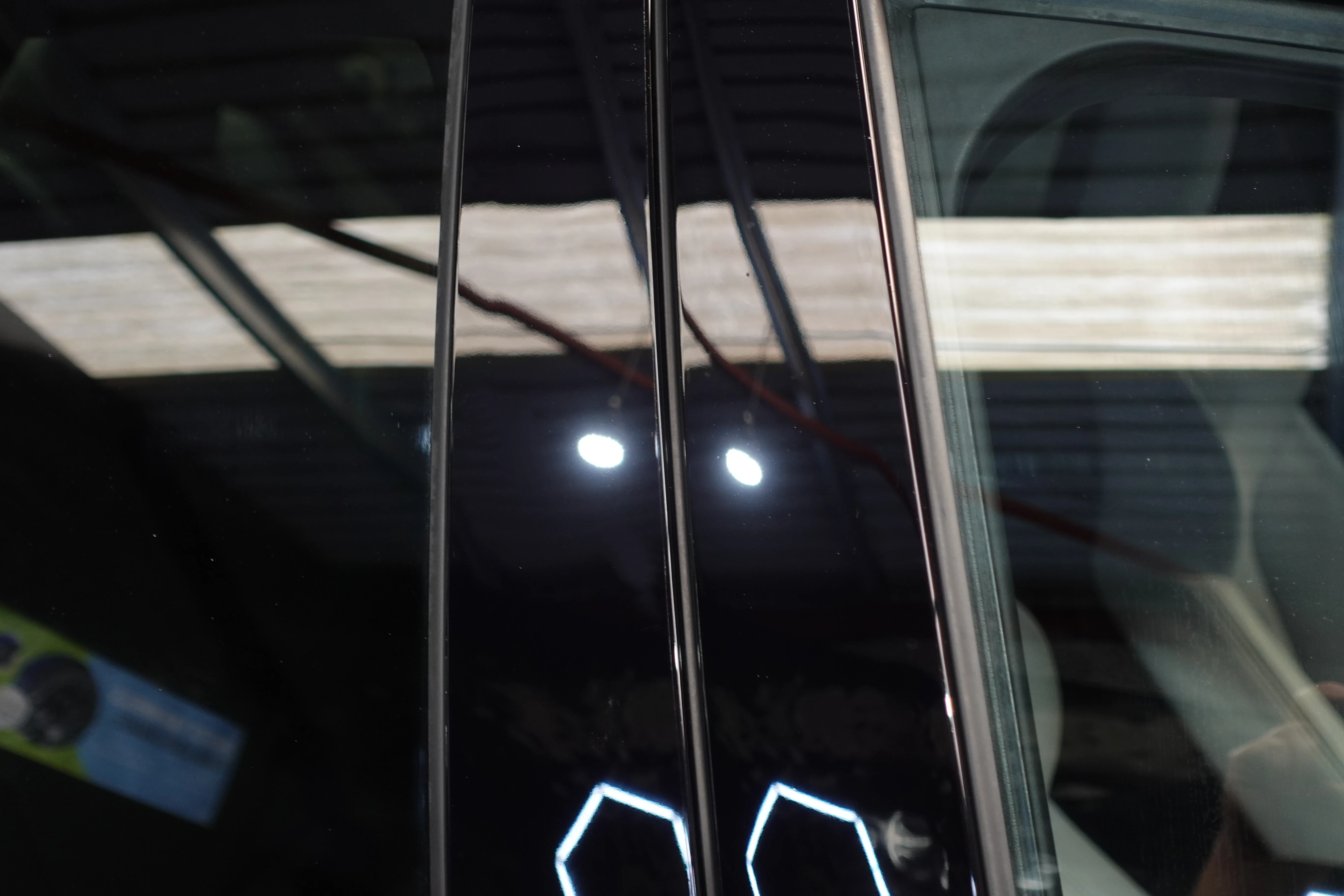 BMW M3 B Pillar Gloss Black Trim PPF Paint Protection Film Kit Stop Scratches Swirl Marks and Improve Gloss