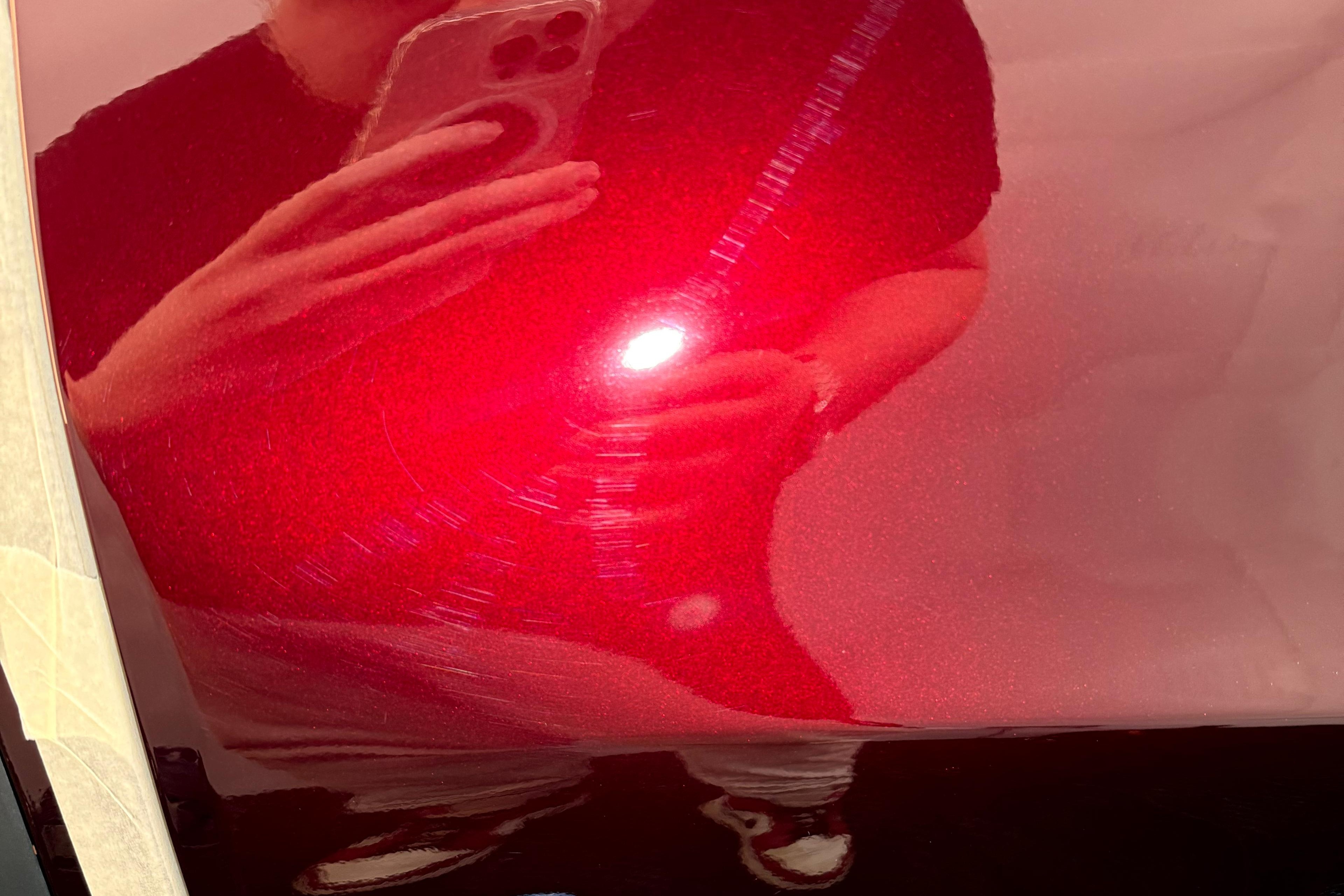 Swirl marks and scratches present on a brand new car prior to detailing and paint correction in Berkshire Reading, New car paint protection 