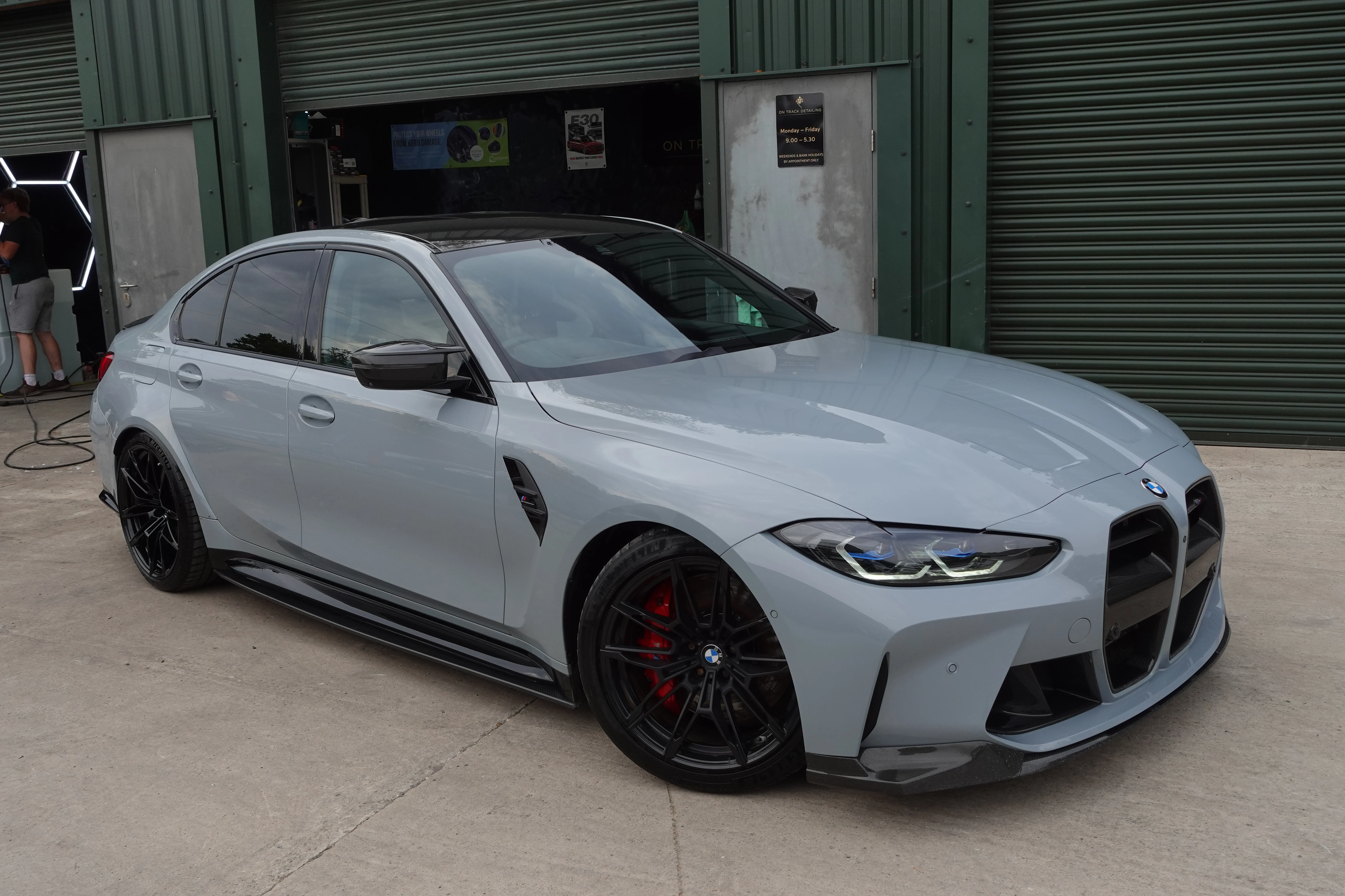 BMW M3 G80 after Detailing and Paint Protection Film , Detailing and Ceramic Coating in Berkshire Reading Wokingham 