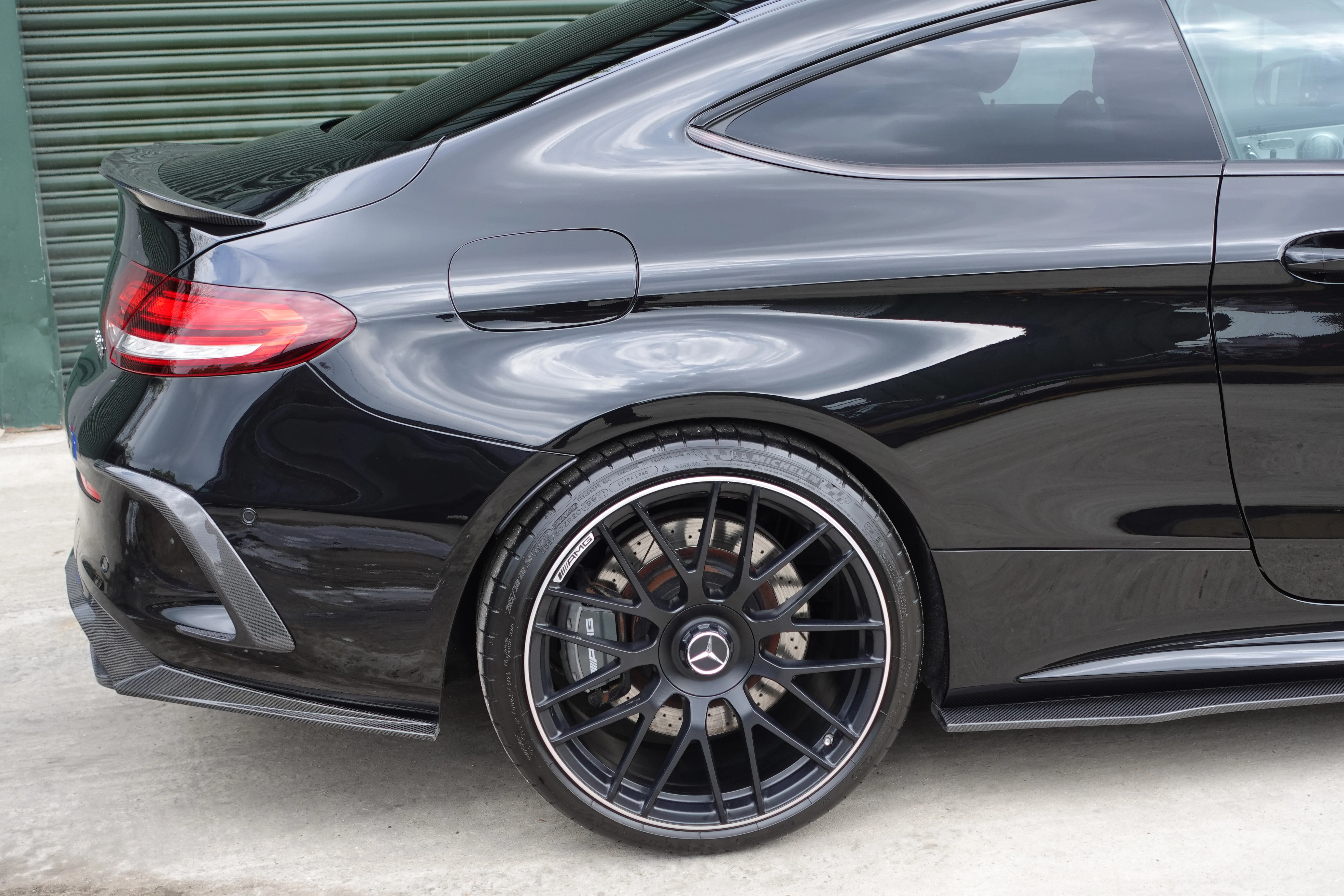 Ceramic coating preperation and application, paint correction, Mercedes C63. Berkshire, Reading, On Track Detailing